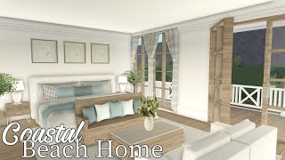 ROBLOX  Bloxburg Coastal Family Beach House Speedbuild  Part 2  Ellvoi [upl. by Yonina346]