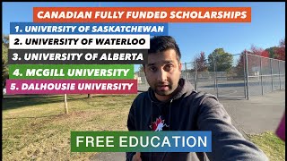 Canadian Universities Offering Fully Funded Scholarships For International Students In 2023 [upl. by Enirrok]