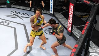 UFC 277  Julianna Pena vs Amanda Nunes  Womens Bantamweight Title Bout 73022  UFC 4 Sim [upl. by Araas]