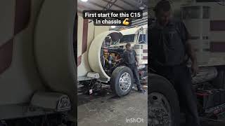 Progress 🔥🔥 c15 peterbilt 3406 rebuild firststart asmr caterpillar cat trucking [upl. by Onida]