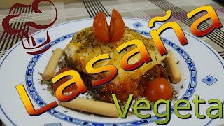 LasañaLasagna VEGETARIANAReceta Paso a Paso Muy Fácil [upl. by Austreng480]