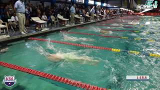 Mens 200 Backstroke B Final  2017 NCSA Spring Championships [upl. by Aratihc]