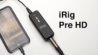 iRig Pre HD Adapter Record XLR Microphones to your iPhone Mac PC [upl. by Roede152]