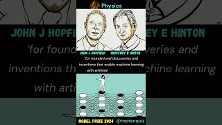 John J Hopfield and Geoffrey E Hinton  Nobel Prize in Physics 2024 toptenquiz [upl. by Guthry505]