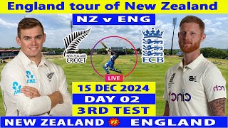 New Zealand vs England  NZ vs ENG  Day 2 of 3rd Test Match at Hamilton  Cricket Captain Live [upl. by Ydne]