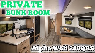 LOADED Family Camper Tour  2024 Alpha Wolf 280QBS [upl. by Huba551]