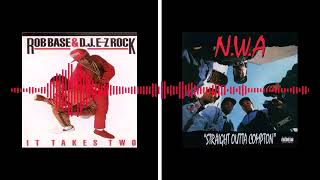 Rob Base amp DJ EZ Rock Vs NWA  It Takes Two DJ Mixmaster Mashup Remix [upl. by Brietta]