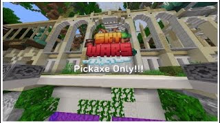 Pickaxes Are OP  Minecraft Skywars  Pickaxe Only [upl. by Koralle]