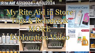 My Rite Aid Store Tags Sales amp Rebates I’m Interested in Shopping For  April 7  April 13 2024 🤩 [upl. by Nic]