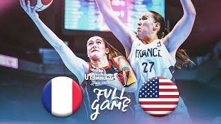 SEMIFINALS France v USA  Full Basketball Game  FIBA U19 Womens Basketball World Cup 2023 [upl. by Aitan25]