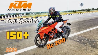 KTM RC 200 Top Speed Test 😱 Shoking Result 🔥 2024 Bs6 [upl. by Hulbard550]