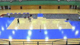 Div III Volleyball Floor Timelapse [upl. by Enaid]