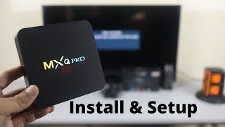 MXQ Pro Android TV Box  How to Install and Setup with Samsung TV [upl. by Randa821]