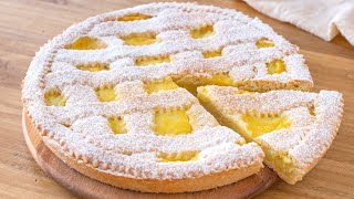 CROSTATA al LIMONE 🍋 con crema pasticcera deliziosa [upl. by Webb]