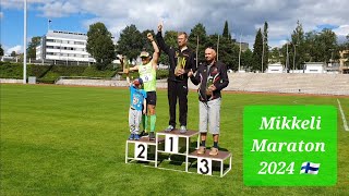 Mikkeli Juoksu Marathon 2024 🇫🇮 helping Mirjia Vartiainen win her category in the Half Marathon [upl. by Laurin]