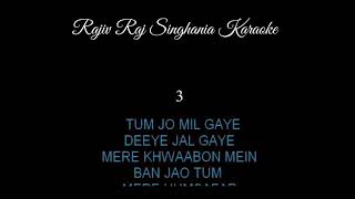 DOOBA DOOBA REHTA HOON BEST KARAOKE TRACK BY RAJIV RAJ SINGHANIA [upl. by Trillbee168]