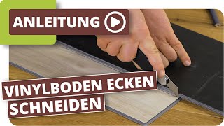 Vinylboden Ecken schneiden [upl. by Ahtenek]