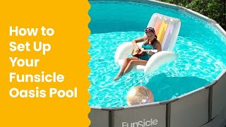 How to Set Up Your Funsicle Oasis Above Ground Pool  SFX Pump with amp without JETMAXX [upl. by Bremser308]