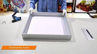 HBMCB 80 fabric light box with edgelit LED module [upl. by Sherman]