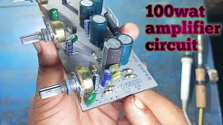 ১২ ভোল্ট বেস্ট এমপ্লিফায়ার সার্কিট  100wat amplifier circuit [upl. by Llertnod707]