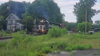 Finger Lakes Railway pick up amp departure Auburn NY 61324 [upl. by Kristie462]