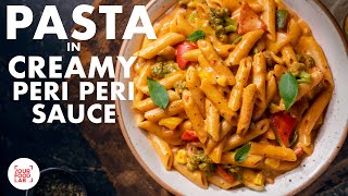 Pasta in Creamy Peri Peri Sauce Recipe  HomeMade Peri Peri Masala  Desi Pasta  Chef Sanjyot Keer [upl. by Einafets]