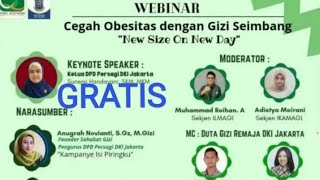 2342022 Webinar Gizi Gratis SKP Persagi [upl. by Asatan]