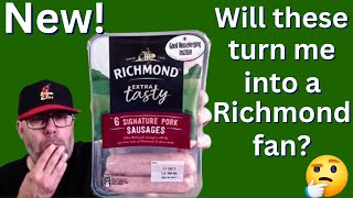 NEW  RICHMOND EXTRA TASTY SAUSAGES  FOOD REVIEW [upl. by Eneiluj904]