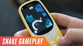 Playing Nokia 3310 Snake gameplay [upl. by Nigen]