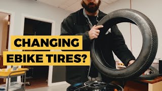 How to Change a Tire on an Electric Bike or fix a flat [upl. by Tanberg]