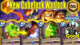 New Cubelock Warlock Deck Is Actually So OP To Play At Perils in Paradise MiniSet  Hearthstone [upl. by Ttehr15]