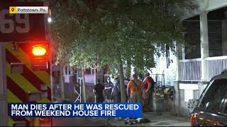 60yearold man dies after house fire in Pottstown Pa [upl. by Eleirbag]