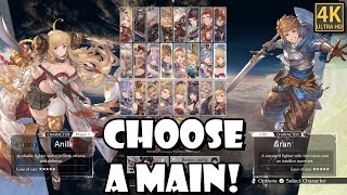 Granblue Fantasy Versus Rising  How to Choose your Main Character [upl. by Haidabej833]