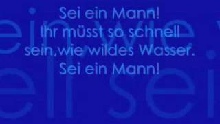 Mulan  Sei ein Mann Lyrics [upl. by Cochrane]