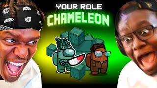 SIDEMEN AMONG US CHAMELEON ROLE BLEND IN TO WIN [upl. by Quirk854]