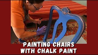 Painting Dining Room Chairs with Chalk Paint [upl. by Alleynad935]