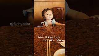 BABY FIRST HiBACHI RESTAURANT REACTION tiktokvideo funny funnyprank tiktok tiktokviral [upl. by Roch]