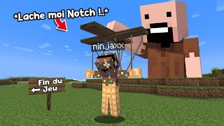 Jessaye de Finir Minecraft mais NOTCH veut me Buter [upl. by Annasor619]