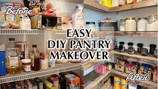 PANTRY MAKEOVER  EASY DIY WIRE SHELF COVERS [upl. by German]