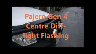 Mitsubishi PajeroMontero Centre Difflight flashing Problem and Solution [upl. by Joash]