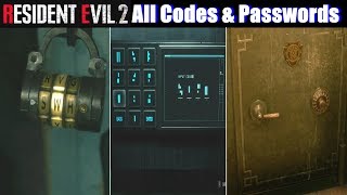 RE2 Locker Codes amp Safe Combinations  Resident Evil 2 Remake PS4 Pro [upl. by Karleen]