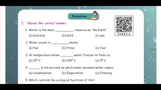 WATER  EVALUATION  UNIT 2  TERM 2 SCIENCE  4TH STD  ENGLISH MEDIUM [upl. by Aitercul234]