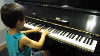 Alex 5 plays piano RCM Grade 3 Tarantelle by Marsden [upl. by Allemac]