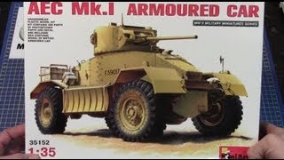 MiniArt 135 AEC Mk1 Armoured Car  35152 wwweModelscouk [upl. by Evreh]