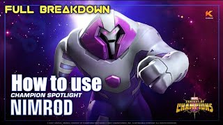 How to use Nimrod Full Breakdown  Marvel Contest of Champions [upl. by Jaco]