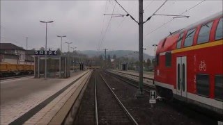 Führerstandsmitfahrt im Ringzug von Rottweil bis Bräunlingen [upl. by Zerla]