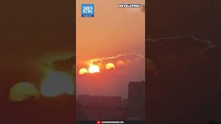 Rare Seven Suns Phenomenon Appears in Chengdu Sky  Dawn News English [upl. by Ecela565]