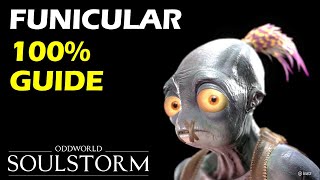 The Funicular 100 Walkthrough  Secret Areas Mudokons Royal jelly  Oddworld Soulstorm Guide [upl. by Rondon586]