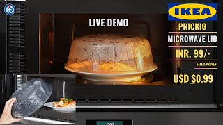 IKEA PRICKIG Microwave Lid Review and Live Demo [upl. by Inele]