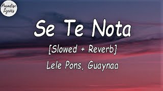 Lele Pons  Guaynaa  Se Te Nota Slowed  Reverb LetraLyrics Video [upl. by Ellehsar]